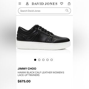 Jimmy Choo Authentic “Hawaii” Black Calf Leather